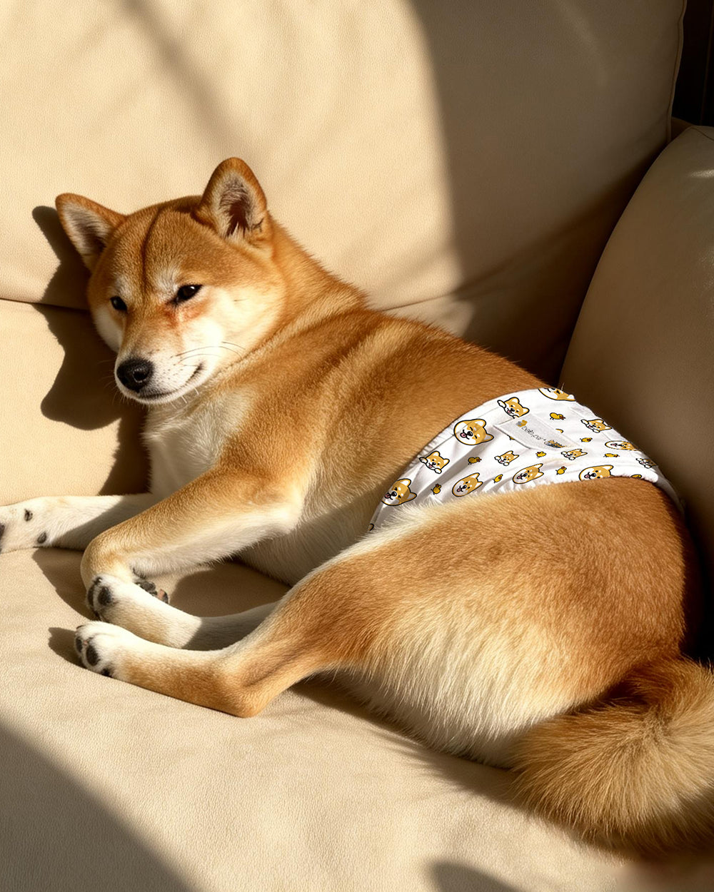 Bella & Pal × PJai & Friends Washable Male Dog Belly Band - Smarty Boy