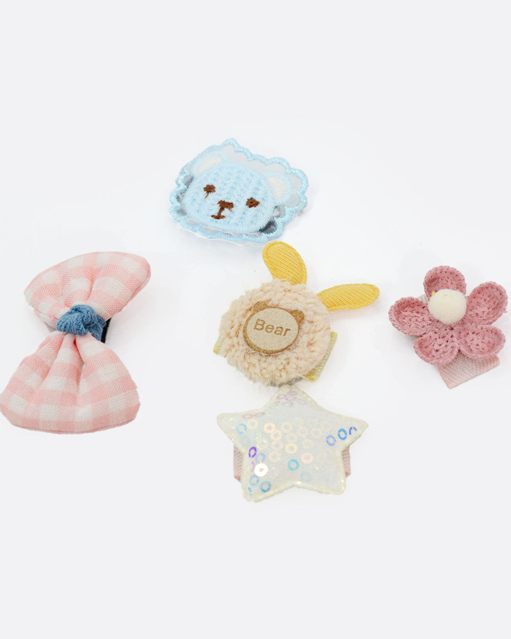 Dog Snap Hair Clips - Sequins Stars