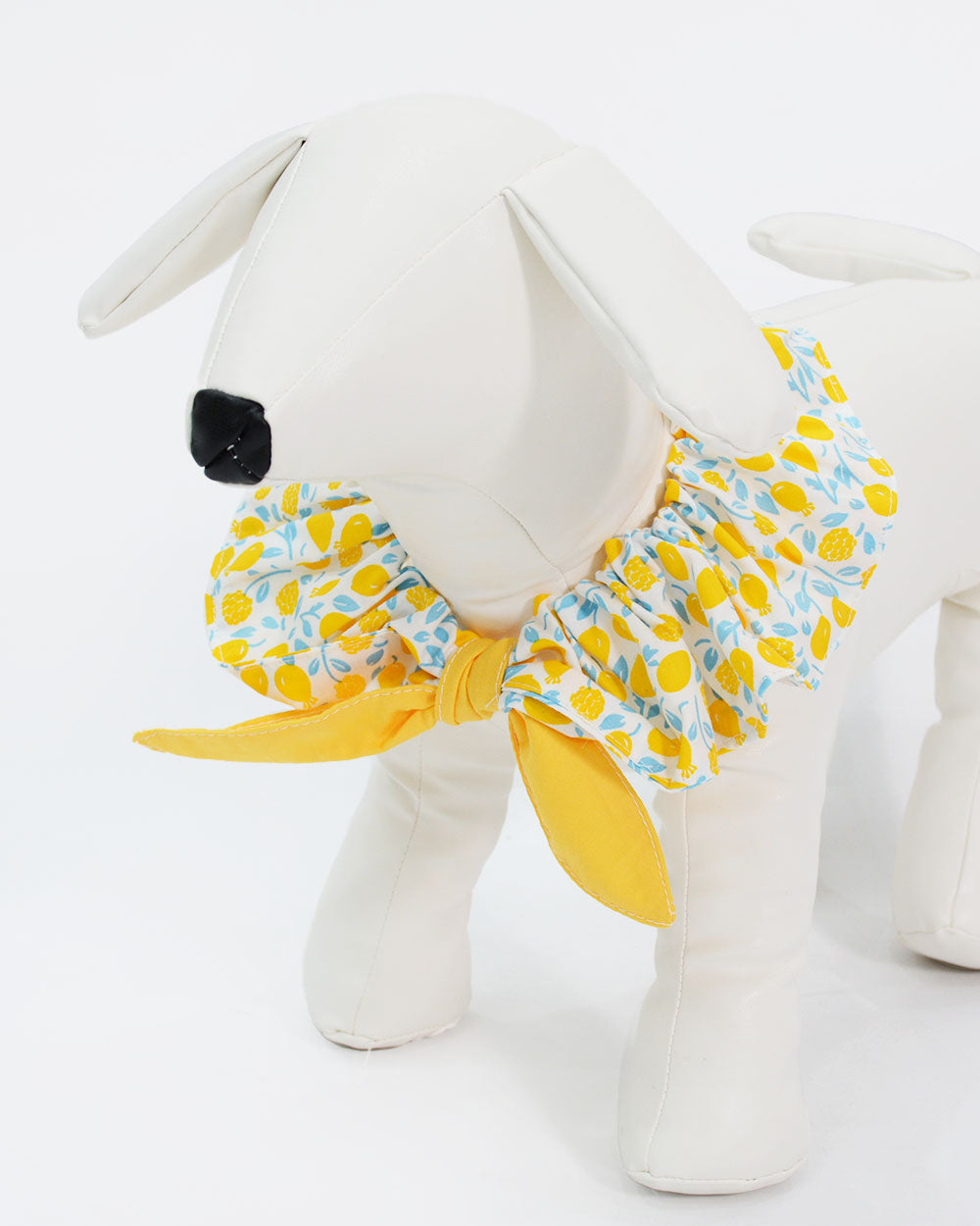 Floral Elastic Dog Bandana - Lemony