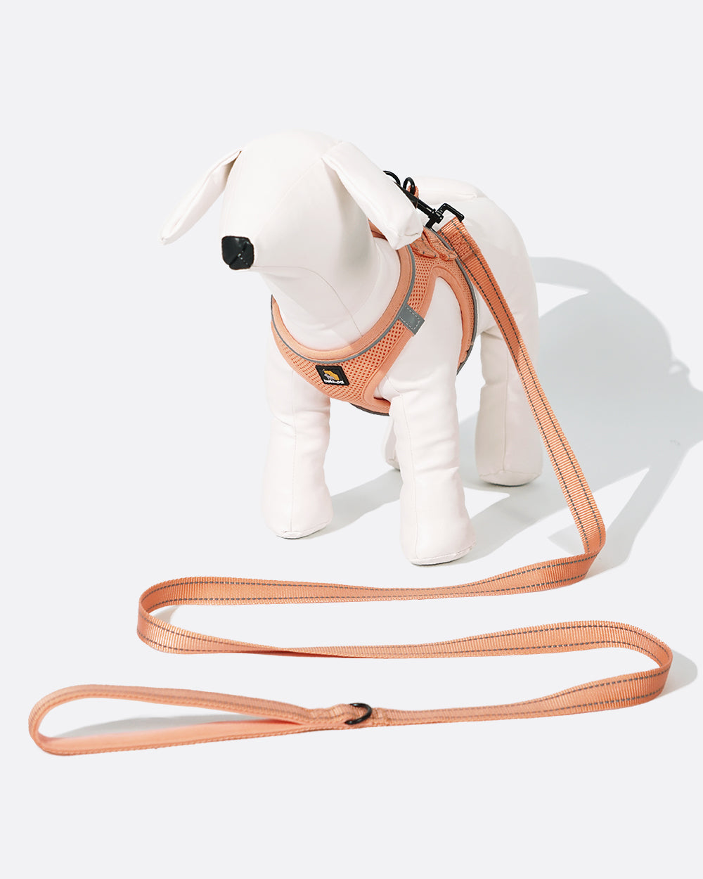 OxyMesh Velcro Step-in Harness and Leash Set - Peach Pink