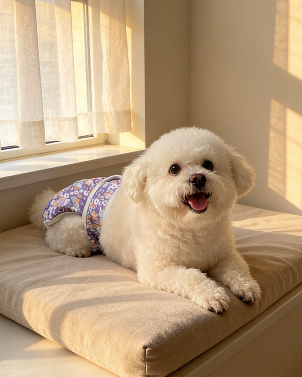 Washable Female Dog Diaper - Lilac Dream