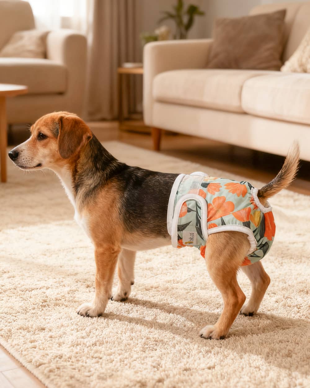 Washable Female Dog Diaper - Natural Joy