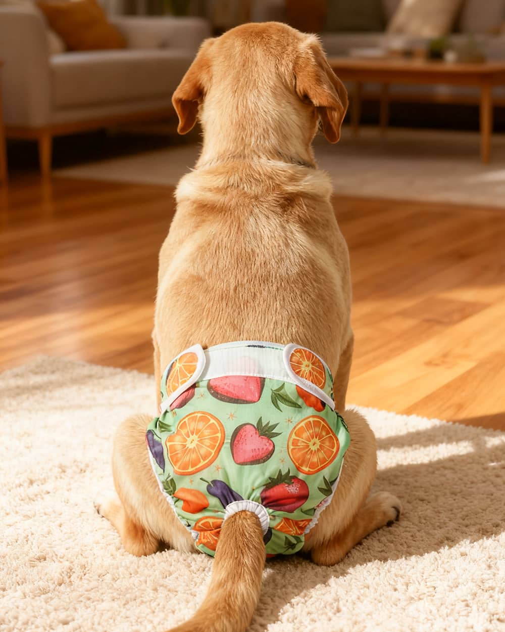 Washable Female Dog Diaper - Orchard Joy