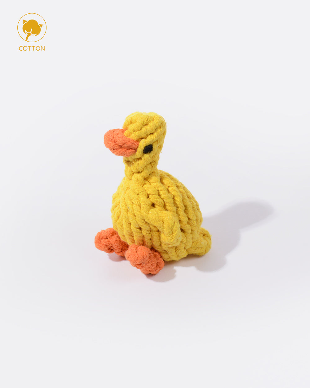 Animal Design Cotton Rope Dog Toy - Duck