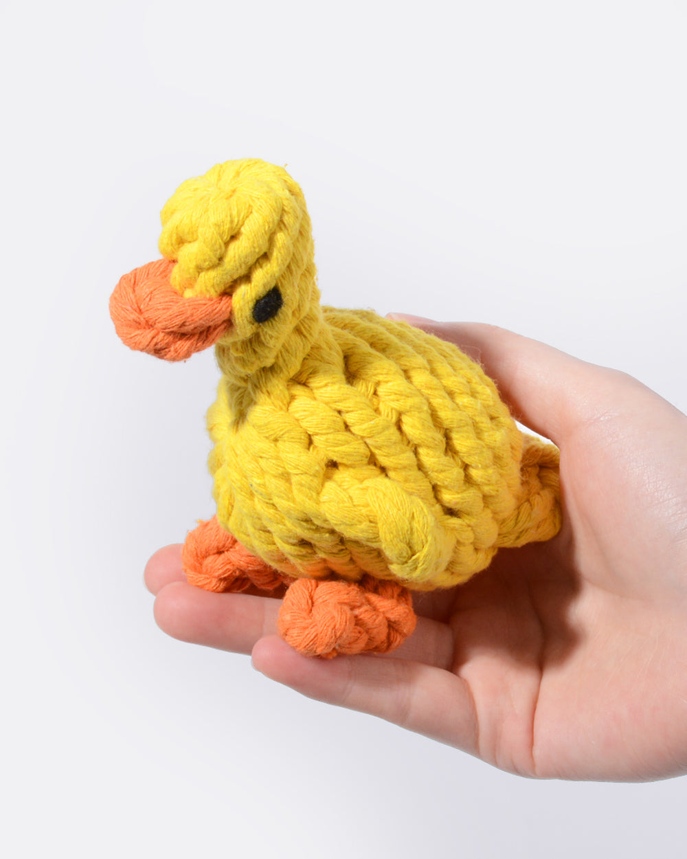 動物設計棉繩狗玩具 - 鴨子