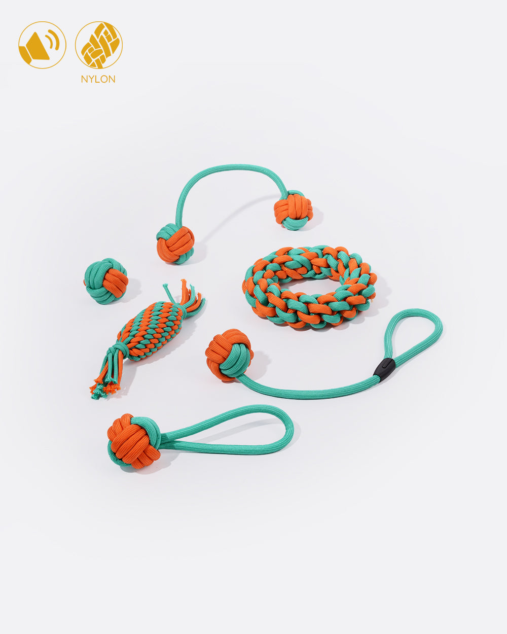 Nylon Rope Chew Toy Set - 6 Pack