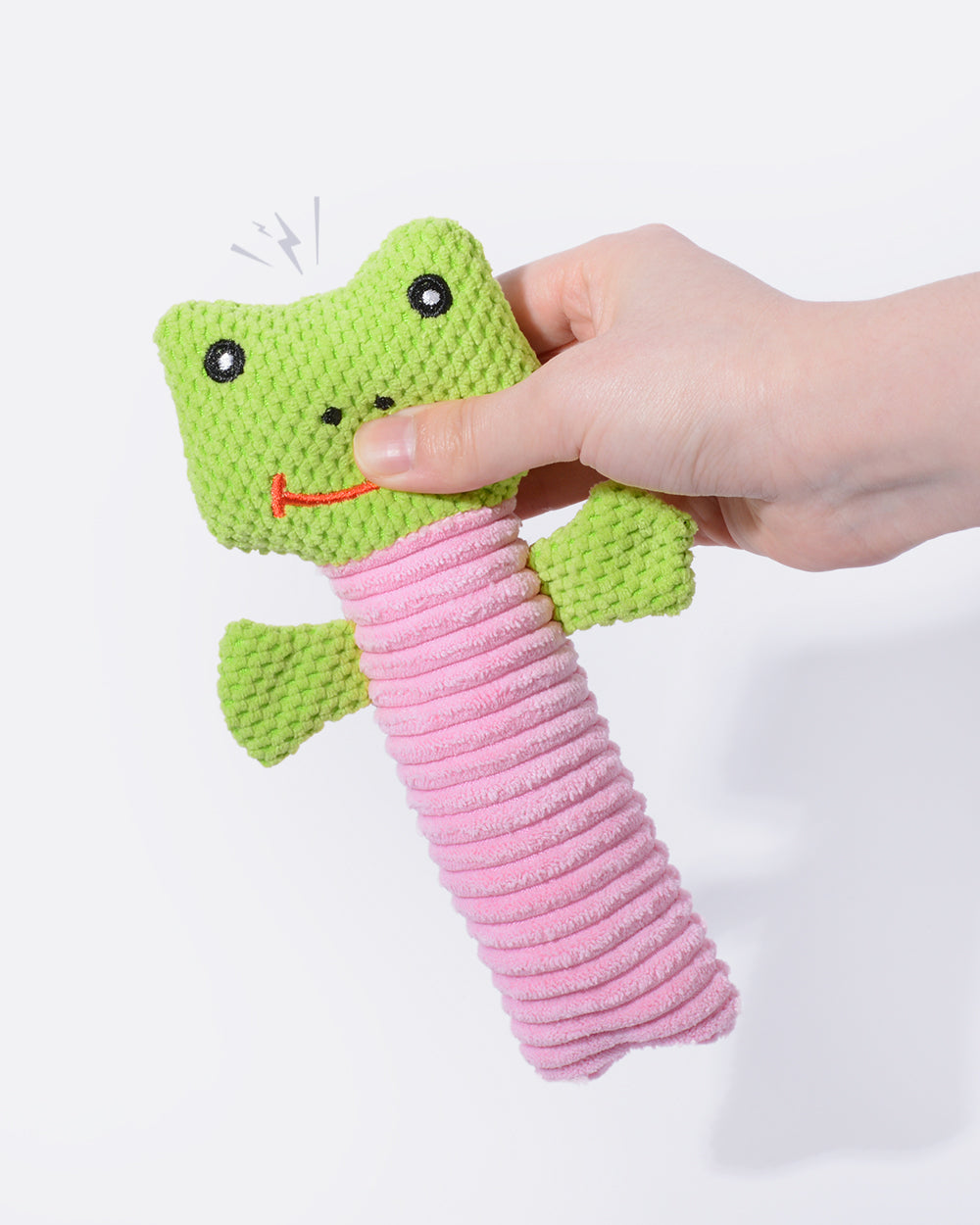 Plush Squeaky Dog Toy - Frog