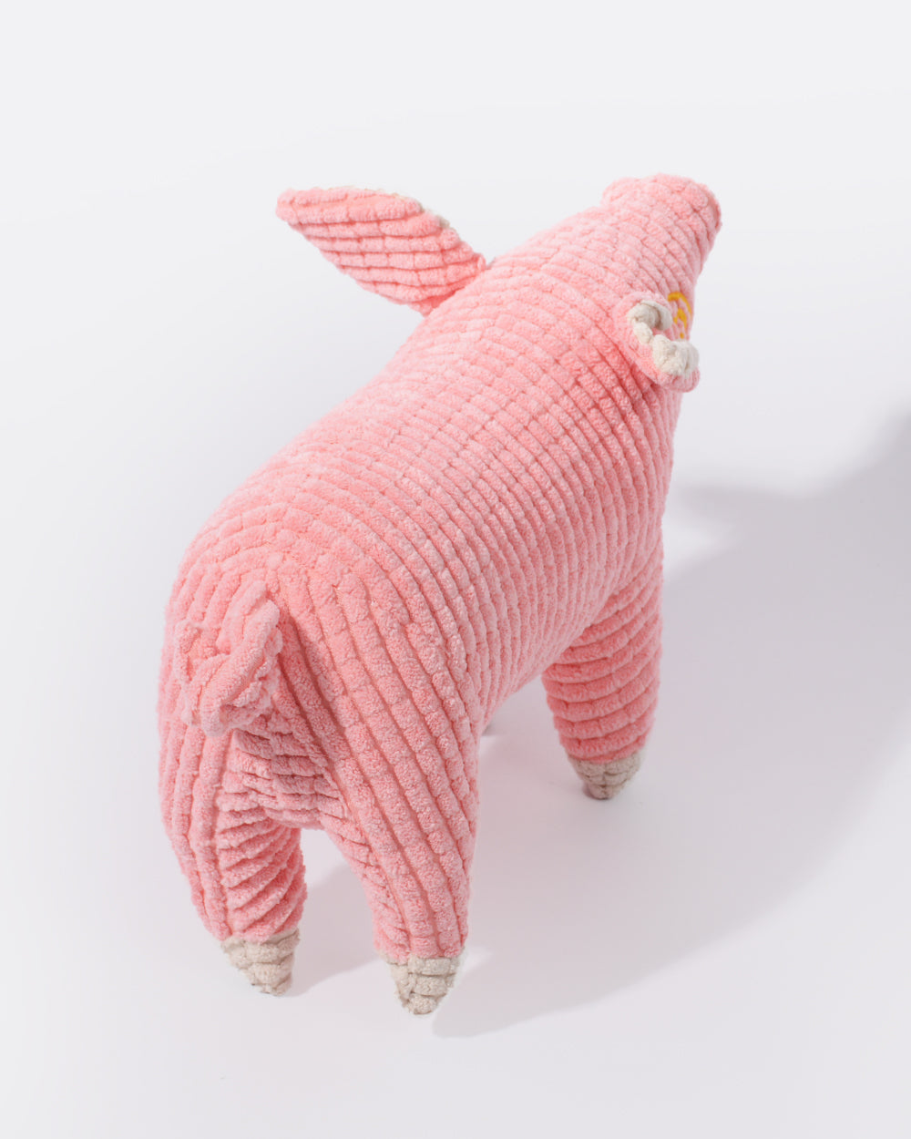 Plush Squeaky Dog Toy - Pink Pig