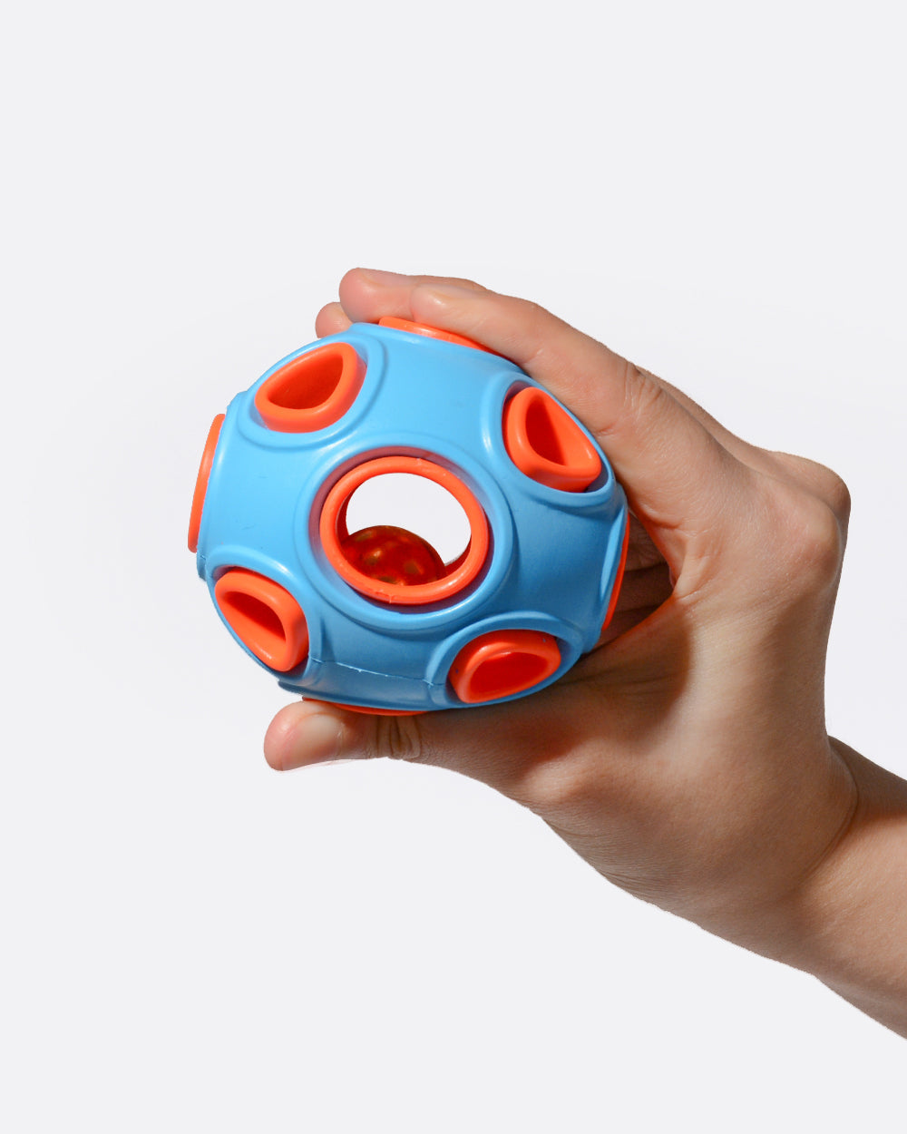 Rubber Bouncy Fetch Ball With Bell Sound