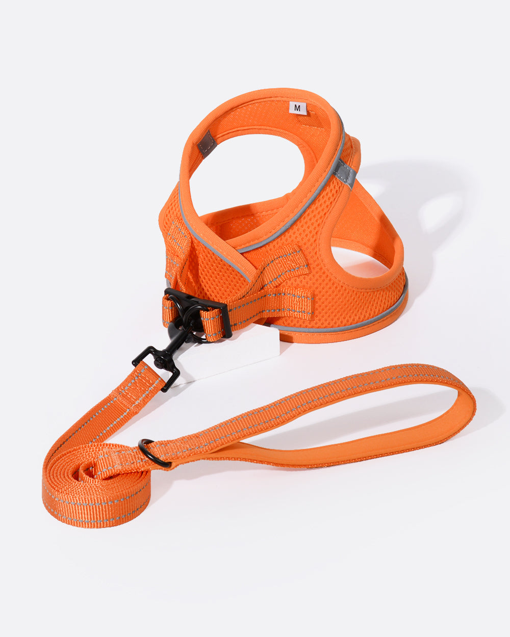 OxyMesh Step-in Harness and Leash Set - Neon Orange