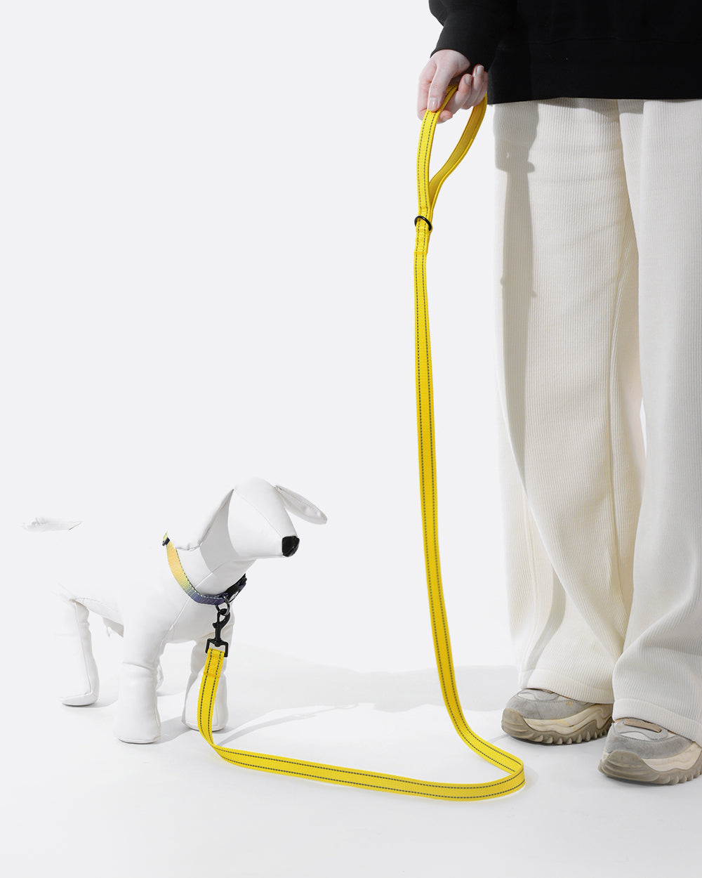 Simply Soft Reflective Dog Leash - Lemon Yellow