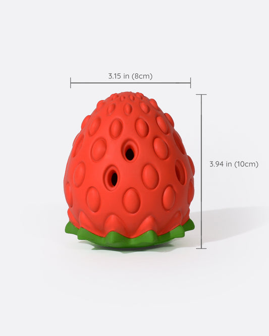 Treat Dispensing Dog Toy - Strawberry