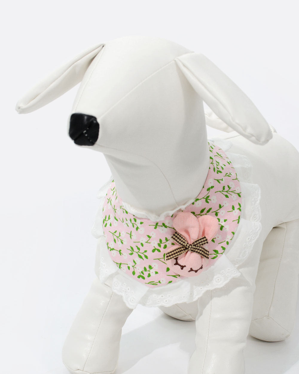 Velcro Ruffled Hem Dog Bib - Dozy Rabbit