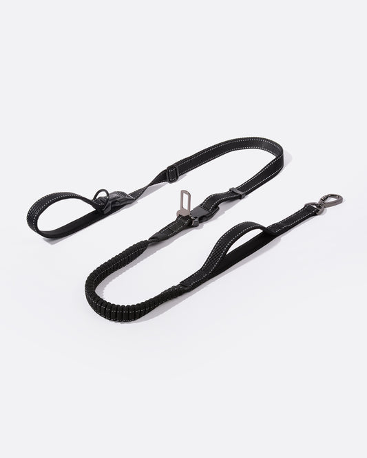 Ultimate 6-in-1 Hands-Free Dog Leash - Black